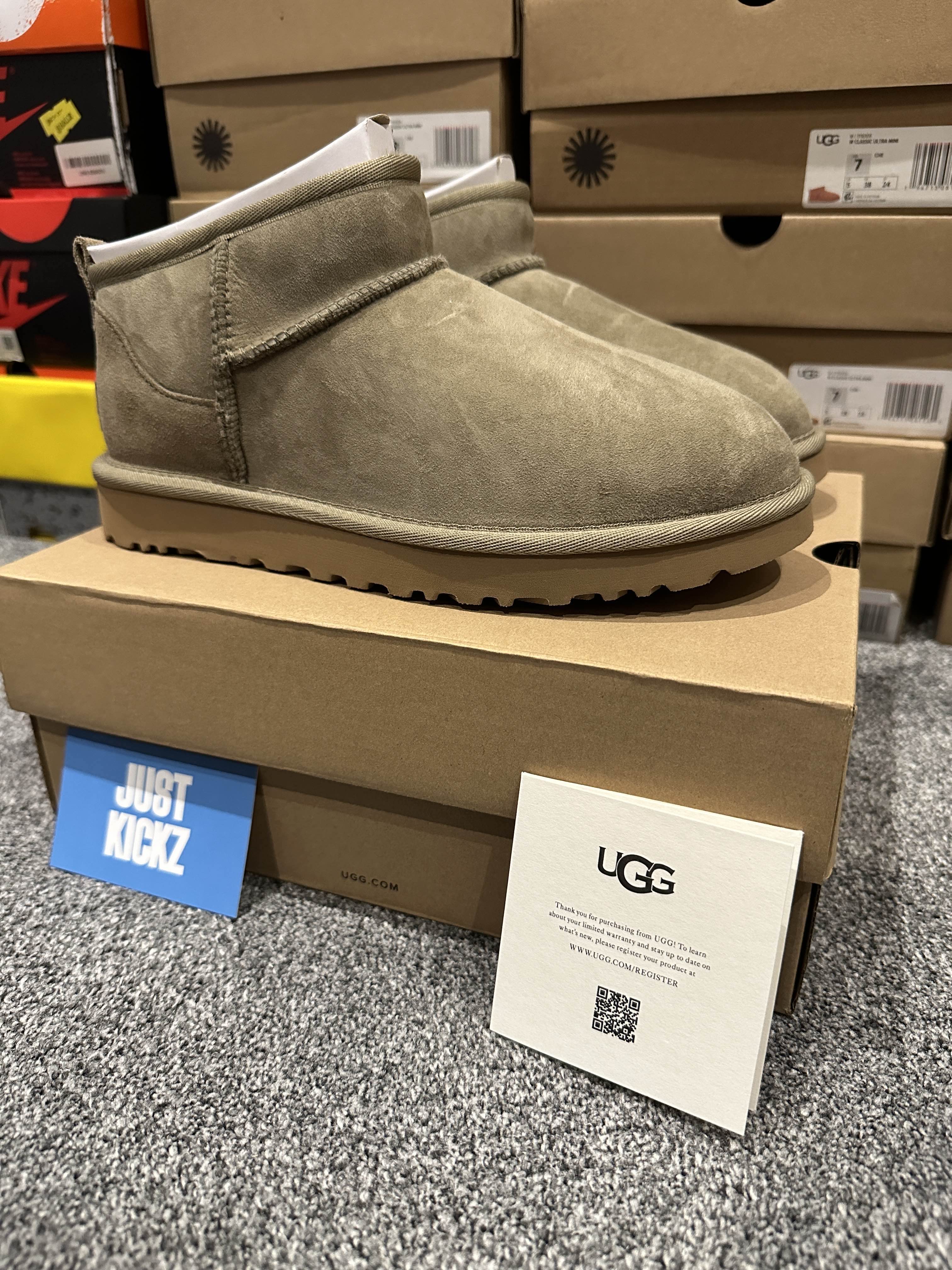 UGG Classic Ultra Mini Boots Antelope Size 3-7 UK