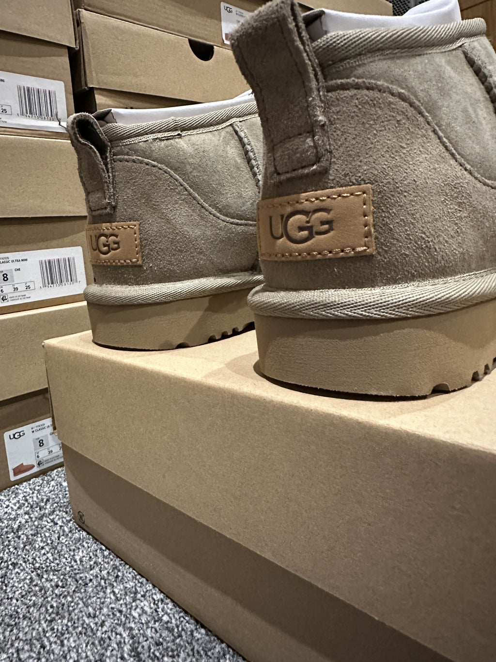UGG Classic Ultra Mini Boots Antelope Size 3-7 UK
